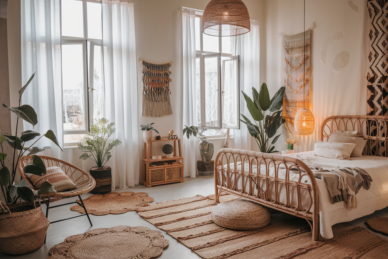 bohemian - more ideas @ https: bohemian-bedroom ... 15 Bohemian Bedroom Ideas for an Effortlessly Cool Space - Appliance Realm