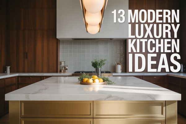 13 Modern Luxury Kitchen Ideas for a Glamorous Cooking Space