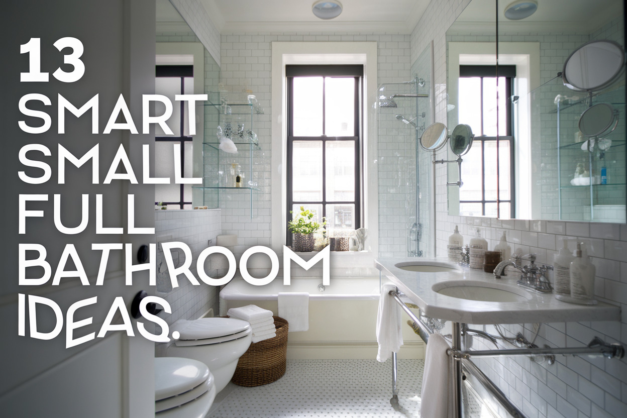 13 Small Full Bathroom Ideas That Maximize Every Inch - Appliance Realm