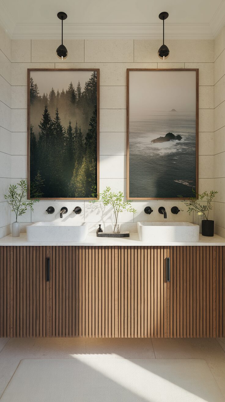 13 Stunning Bathroom Wall Art Ideas to Refresh Your Space - Appliance Realm