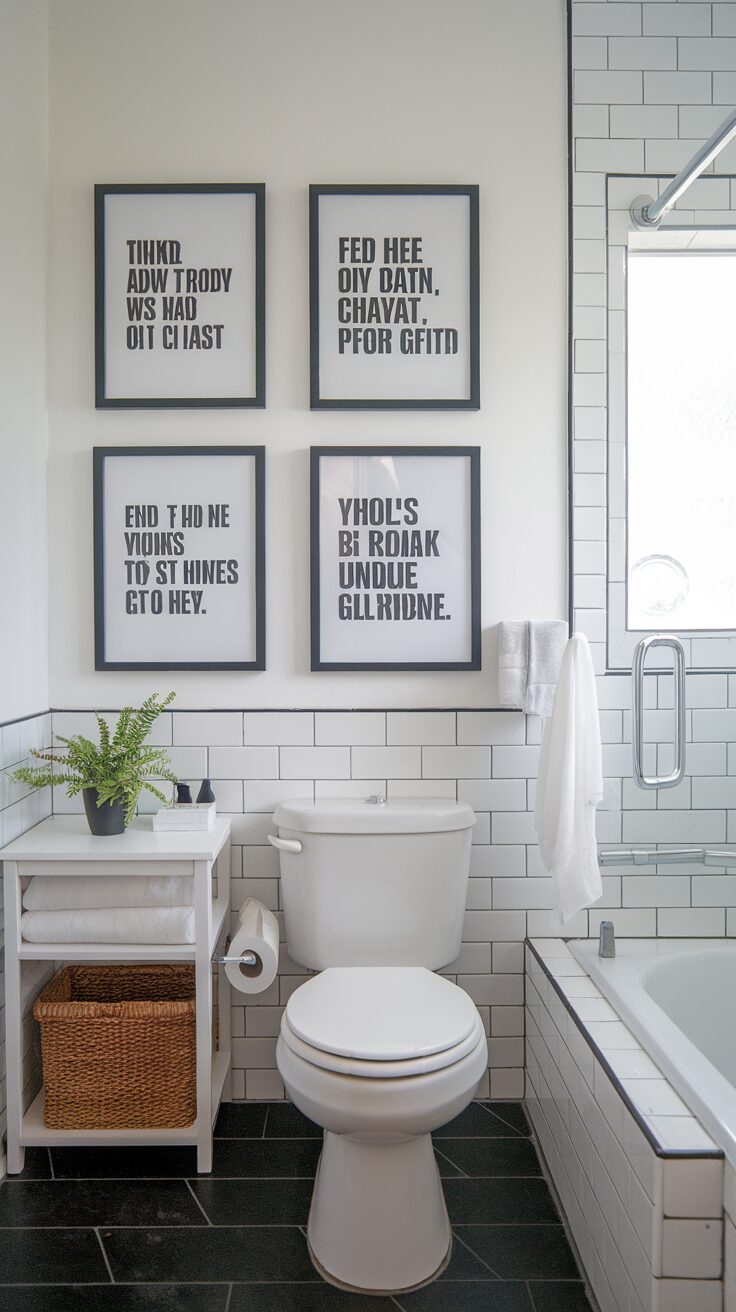 13 Stunning Bathroom Wall Art Ideas to Refresh Your Space - Appliance Realm