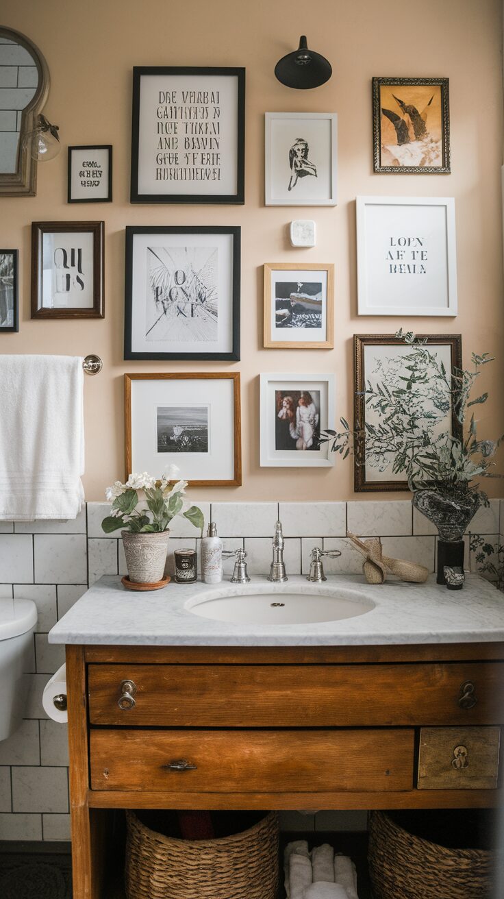 13 Stunning Bathroom Wall Art Ideas to Refresh Your Space - Appliance Realm