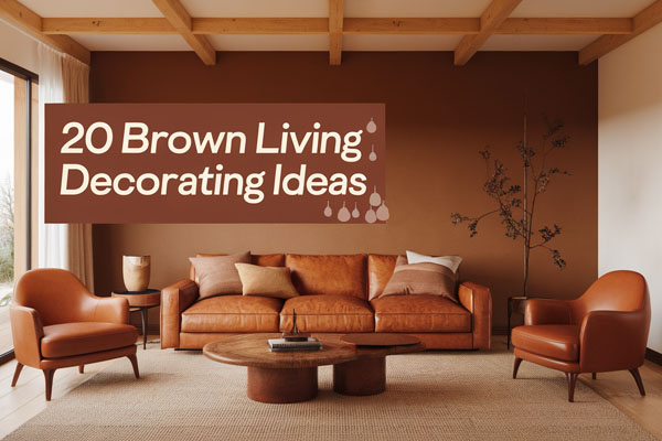 20 Stylish Brown Living Room Decorating Ideas to Try Now