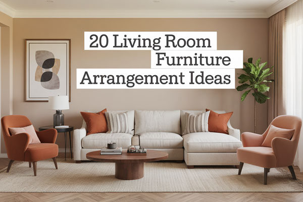 20 Easy Living Room Furniture Arrangement Ideas for Style
