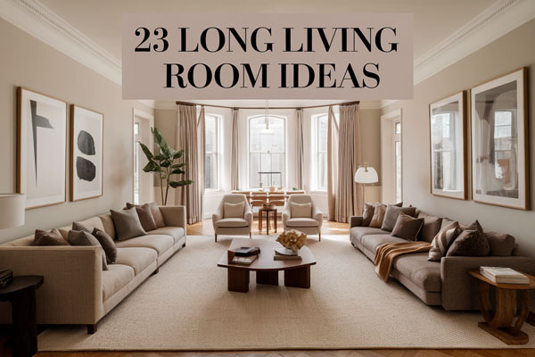 23 Long Living Room Ideas for a Cozy, Modern Look