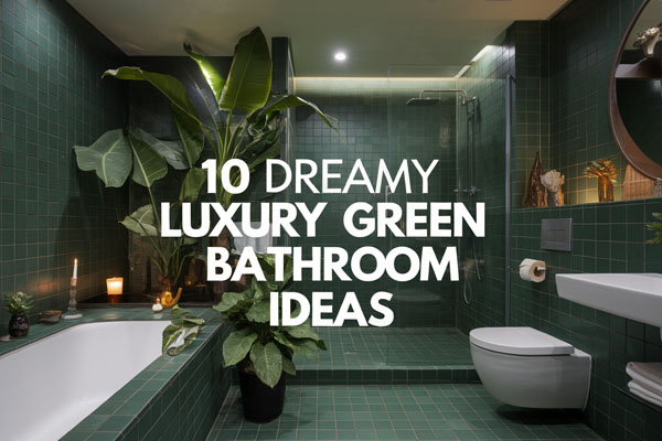 10 Dreamy Luxury Green Bathroom Ideas for Spa-Like Vibes