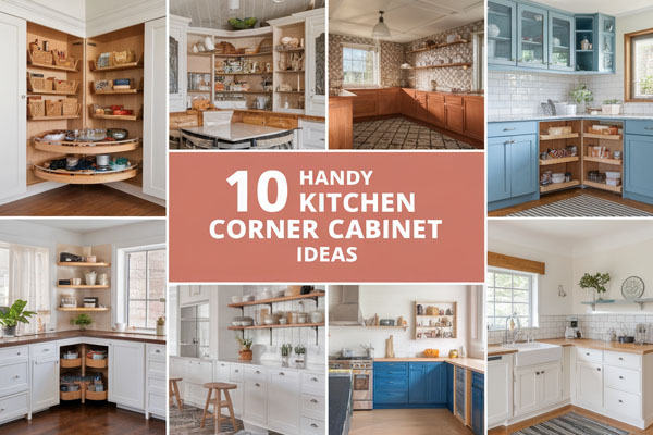 10 Kitchen Corner Cabinet Ideas for Smart Storage Use