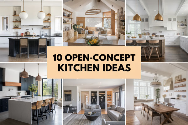 10 Open Kitchen Ideas for Airy Connected Living Spaces