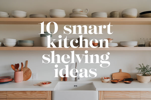 10 Smart Kitchen Shelving Ideas to Organize & Display