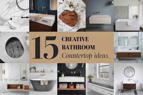 15 Creative Bathroom Countertop Ideas to Revamp Your Space