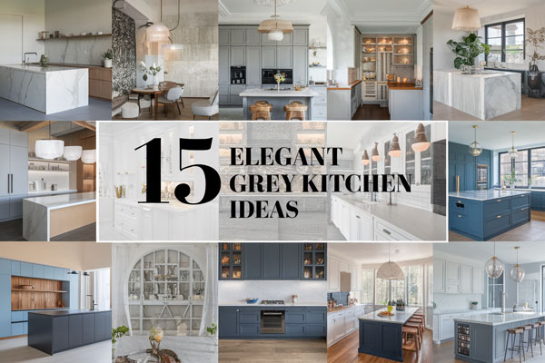 15 Elegant Grey Kitchen Ideas for Modern Home Designs