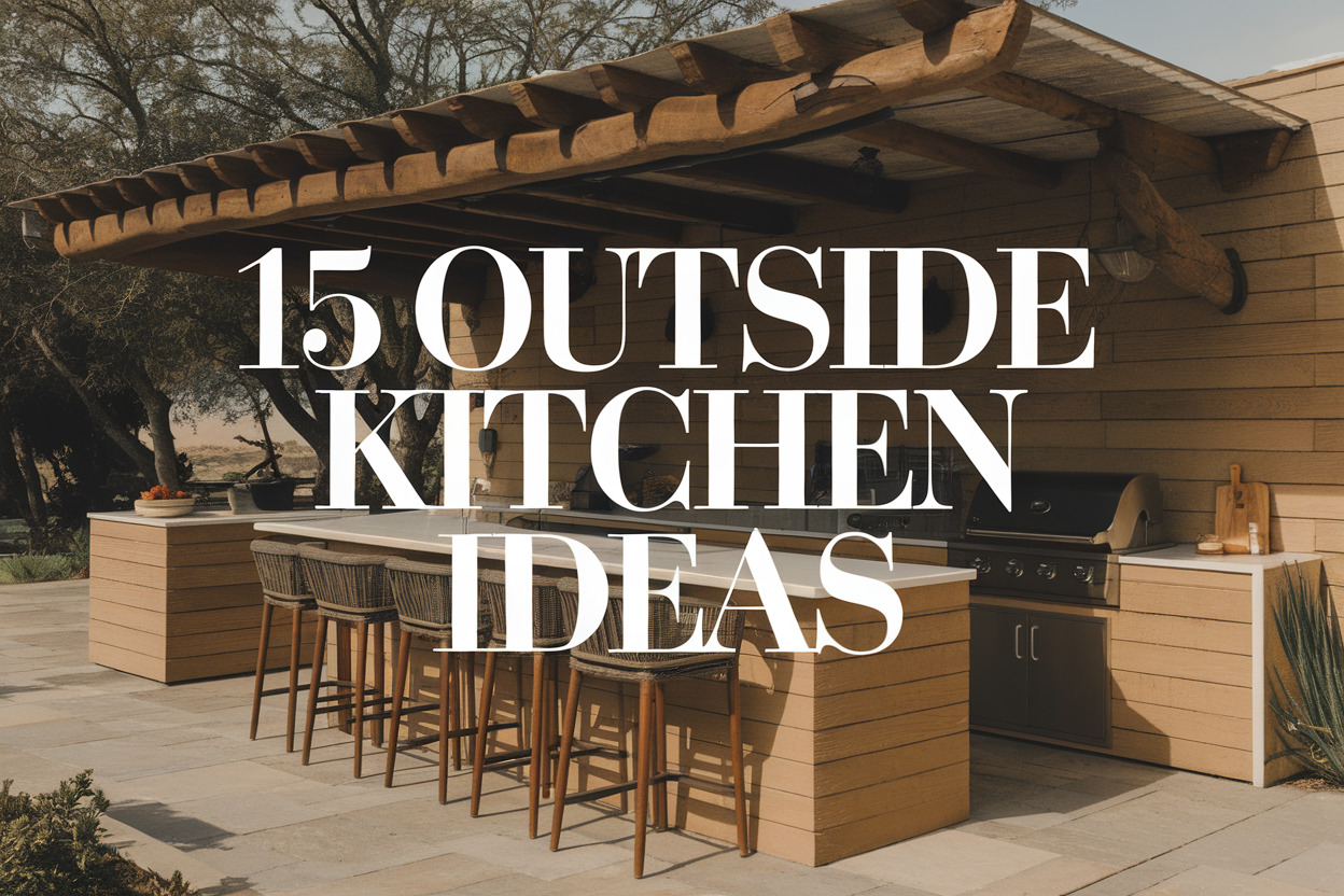 Outside Kitchen Statement 15 Outside Kitchen Ideas for Fun Outdoor Cooking Areas - Appliance Realm
