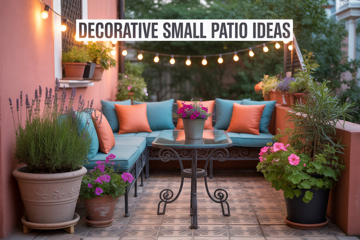 15 Small Patio Decorating Ideas for Big Style Impact - Appliance Realm