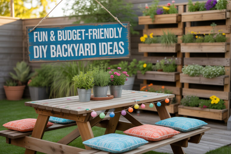 13 DIY Backyard Ideas on a Budget for Creative Spaces - Appliance Realm