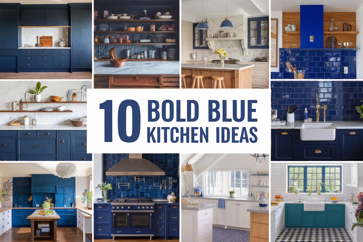 10 Blue Kitchen Ideas for Bold Bright Cooking Spaces - Appliance Realm