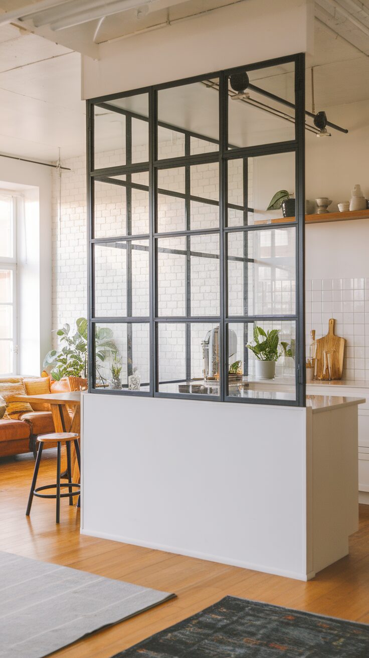 13 Open Kitchen Partition Ideas for Dividing with Style - Appliance Realm