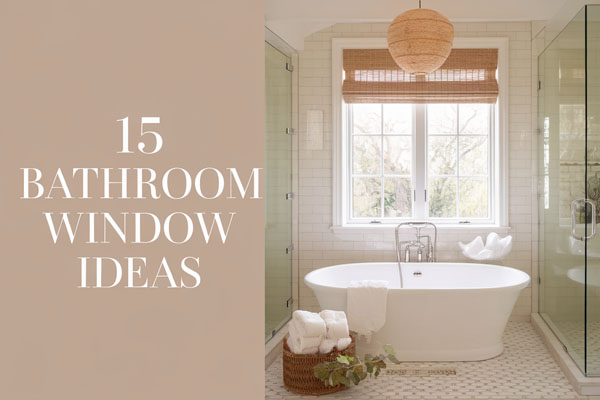 15 Bathroom Window Ideas for Light and Privacy