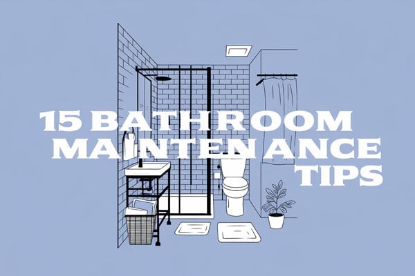 Bathroom maintenance tips to save money and improve efficiency.