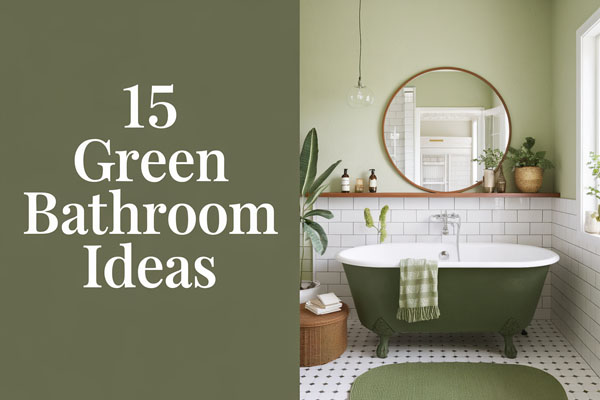 15 Green Bathroom Ideas for a Fresh, Calm Look