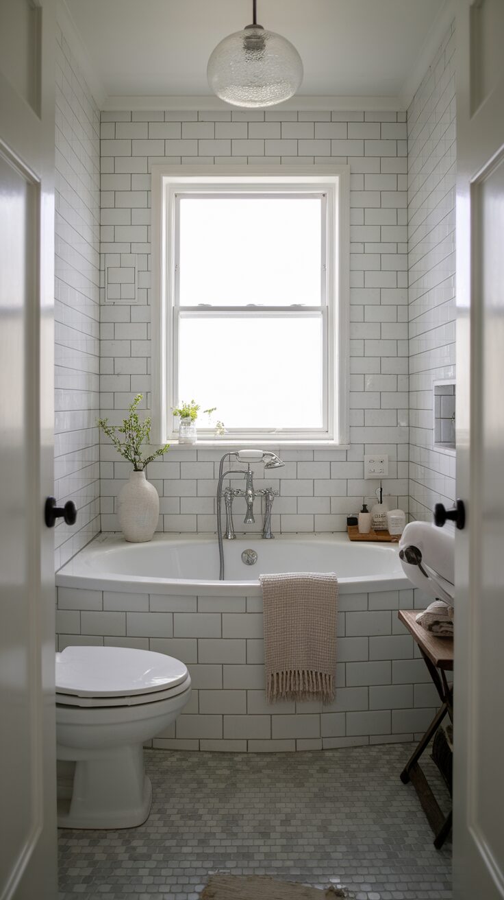 15 Small Bathroom Ideas With Tub That Save Space - Appliance Realm
