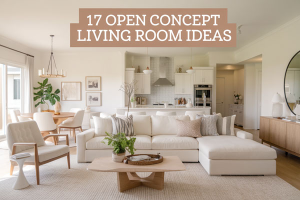 17 Open Concept Living Room Ideas to Brighten Your Space