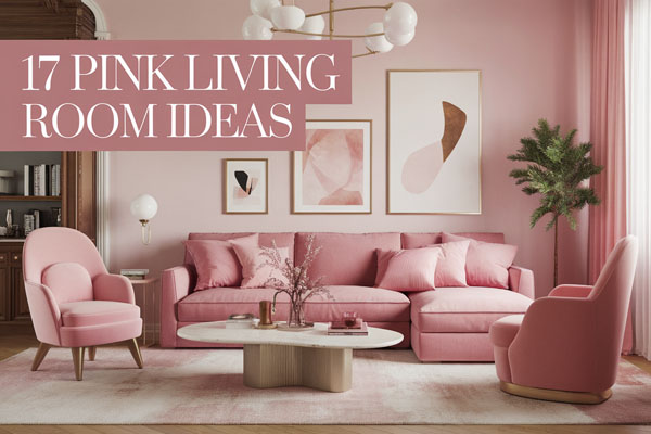 17 Pink Living Room Ideas That Look Bold and Elegant