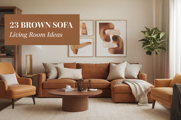 23 Elegant Brown Sofa Living Room Ideas for Modern Homes