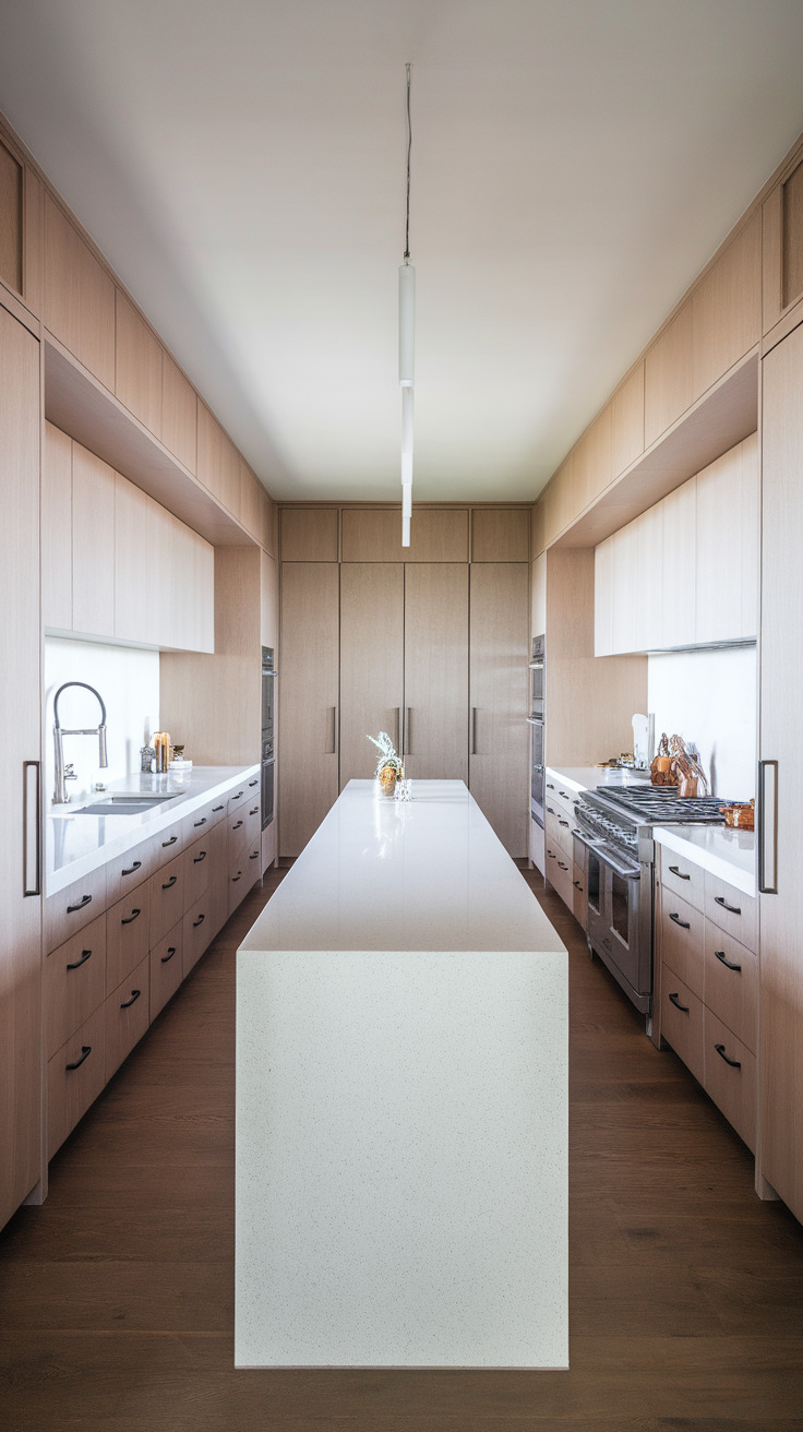 10 Narrow Kitchen Ideas With Island Layouts - Appliance Realm