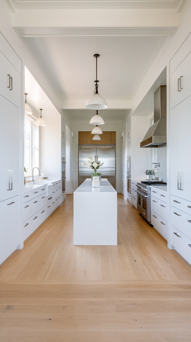 10 Narrow Kitchen Ideas With Island Layouts - Appliance Realm