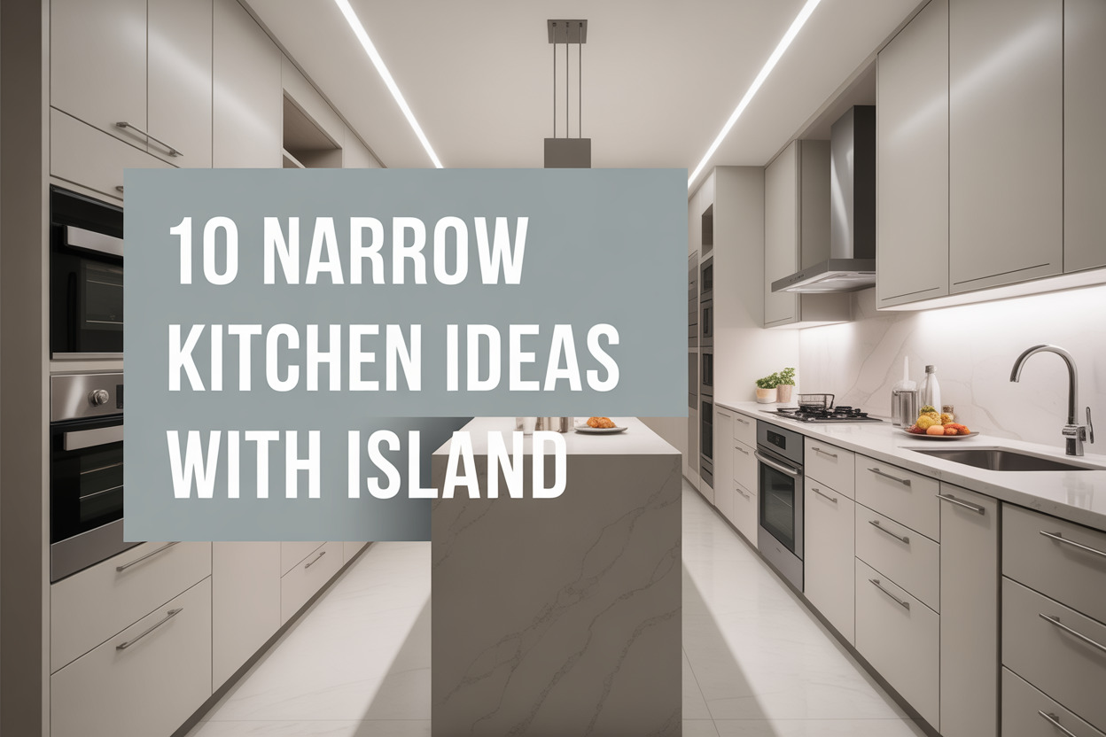 10 Narrow Kitchen Ideas With Island Layouts - Appliance Realm