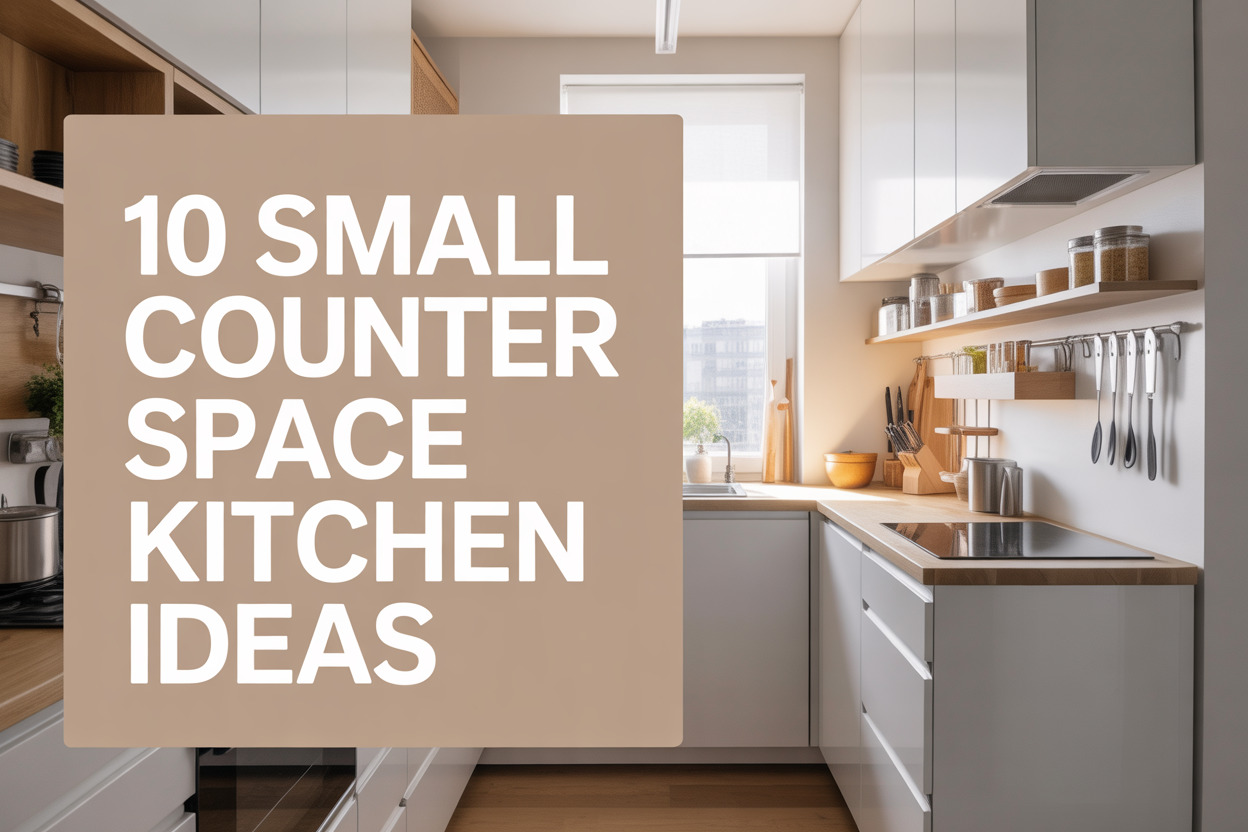 10 Small Counter Space Kitchen Ideas That Work - Appliance Realm
