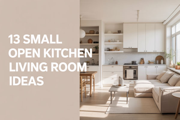 13 Small Open Kitchen Living Room Ideas for Apartments