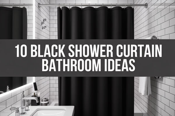 10 Black Shower Curtain Bathroom Ideas for Style