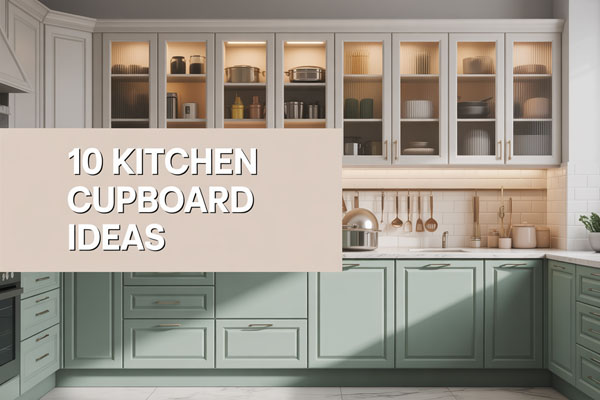 Modern kitchen with stylish cabinetry and organized cupboards for smart storage.