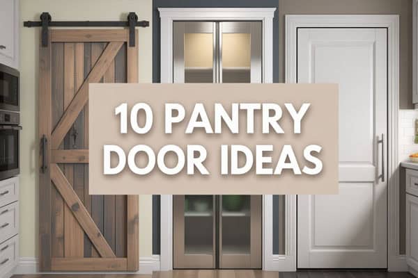 Stylish pantry door options for kitchen storage and organization.