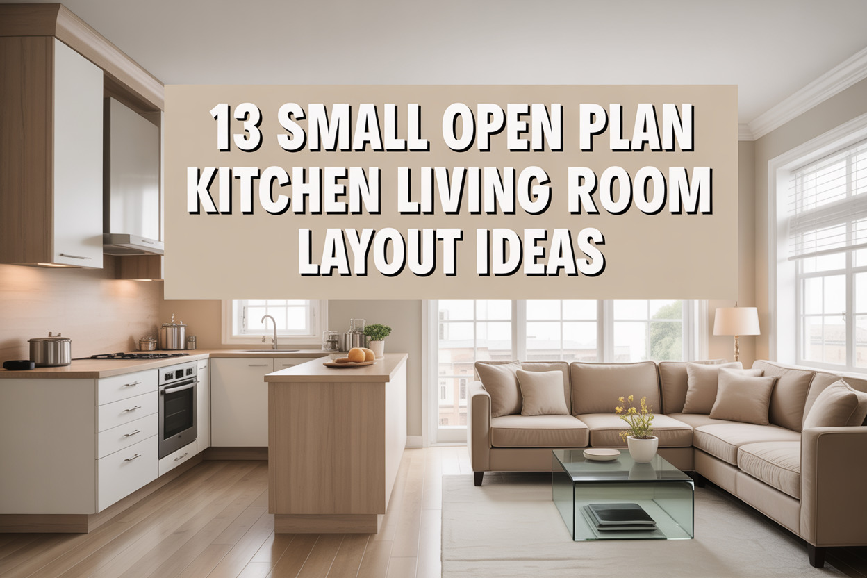 13 Small Open Plan Kitchen Living Room Layout Ideas - Appliance Realm