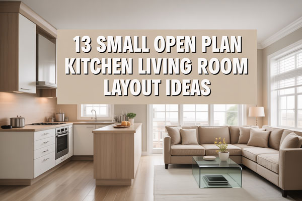 13 Small Open Plan Kitchen Living Room Layout Ideas
