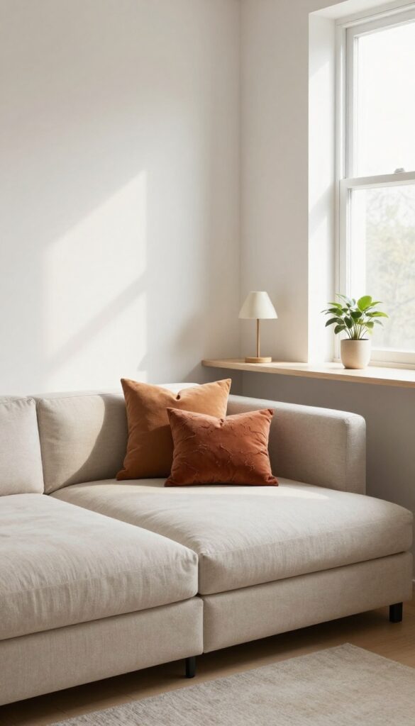 Cozy home office guest room with daybed, trundle, and floating desk.