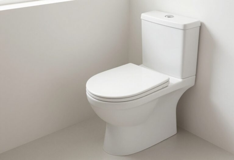 Sparkling clean toilet in a bright bathroom with no stains or odors