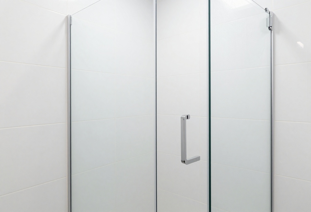 Clean shower tiles with no grime or soap scum