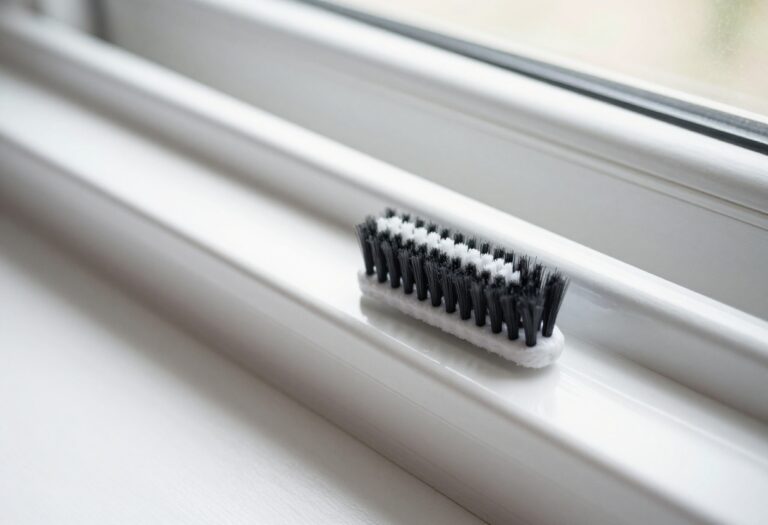 Clean window track with cleaning tools